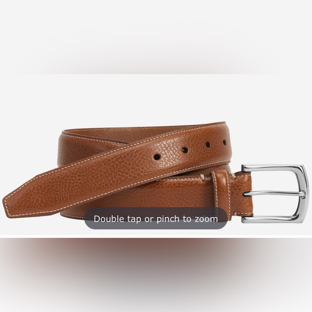 Johnston & Murphy Brown Leather Belt Size 44